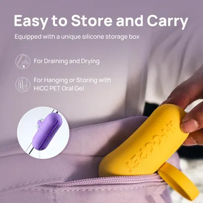 HausPets 2pcs Brosse Dent Chien Antidérapante Silicone Double Face HausPets 2pcs Brosse Dent Chien Antidérapante Silicone Double Face