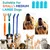 HausPets Kit 8pcs Brosses Dents Chien Chat 3 Têtes Doigtier Silicone