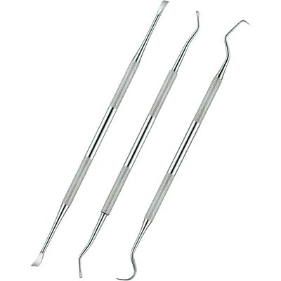 HausPets Kit 3 Outils Dentaires Chien Chat Acier Inoxydable