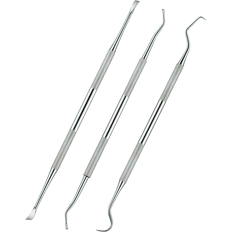 HausPets Kit 3 Outils Dentaires Chien Chat Acier Inoxydable
