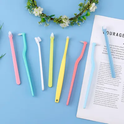 HausPets 8pcs Brosse Dents Chien Chat Poils Souples Tête Inclinée Pointue HausPets 8pcs Brosse Dents Chien Chat Poils Souples Tête Inclinée Pointue