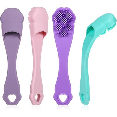 HausPets Lot 4 Brosses Dents Chien Chat Silicone Qualité Alimentaire