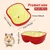 HausPets bol céramique forme pomme rouge petit animal HausPets bol céramique forme pomme rouge petit animal
