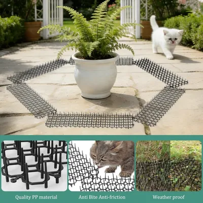 HausPets Tapis Picots Anti Chat - 8 Pièces, Jardin, Plantes HausPets Tapis Picots Anti Chat - 8 Pièces, Jardin, Plantes