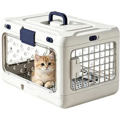 HausPets Caisse Transport Chat Chien Pliable Rigide 50x32x31cm HausPets Caisse Transport Chat Chien Pliable Rigide 50x32x31cm