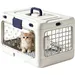 HausPets Hunde Katzen Transportbox Faltbar Hart 50x32x31cm