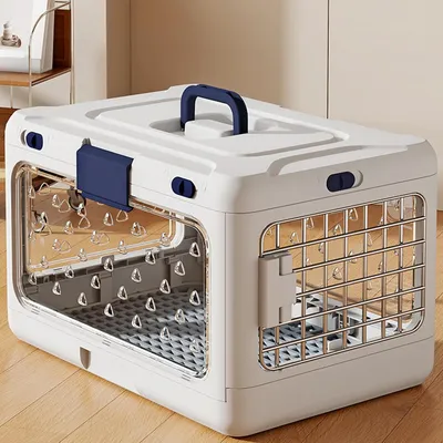 HausPets Caisse Transport Chat Chien Pliable Rigide 50x32x31cm HausPets Caisse Transport Chat Chien Pliable Rigide 50x32x31cm