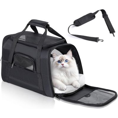 HausPets Hunde Katzen Transporttasche Faltbar Atmungsaktiv 6kg Mit Matte