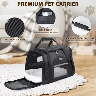 HausPets Hunde Katzen Transporttasche Faltbar Atmungsaktiv 6kg Mit Matte