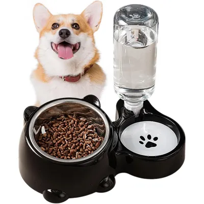 HausPets Double Bol Nourriture et Eau Chien Chat Antidérapant Acier Inox HausPets Double Bol Nourriture et Eau Chien Chat Antidérapant Acier Inox