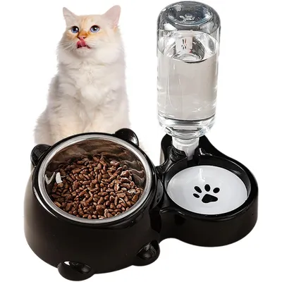 HausPets Double Bol Nourriture et Eau Chien Chat Antidérapant Acier Inox HausPets Double Bol Nourriture et Eau Chien Chat Antidérapant Acier Inox