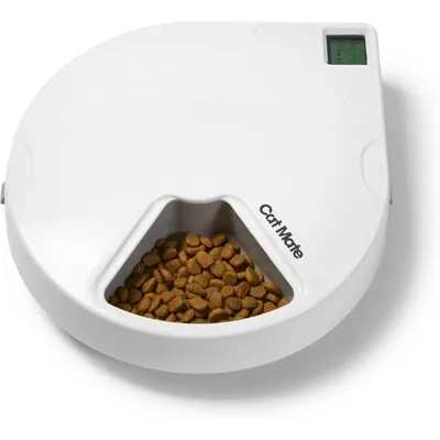 HausPets C500 5-Fach Automatik-Futterer Digitaltimer Nass- & Trockenfutter