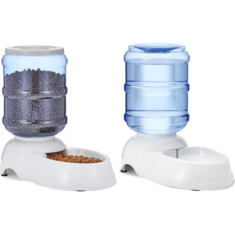 HausPets Trinkbrunnen Hund Katze 3,8L Schwerkraft Transparent Klein