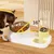 HausPets Katzenfutter- und Wasserspender Edelstahl Rutschfest