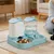 HausPets Automatischer Katzenfutter- und Wasserspender Auslaufsicher