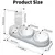HausPets 3in1 Keramik Napf Katze 15° Neigung Siphon Wasser Futter