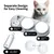 HausPets 3in1 Keramik Napf Katze 15° Neigung Siphon Wasser Futter