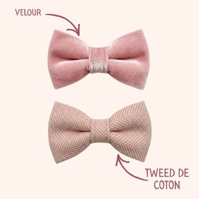Tails of Glory Lot Nœuds Papillon Chien - Tweed et Velours