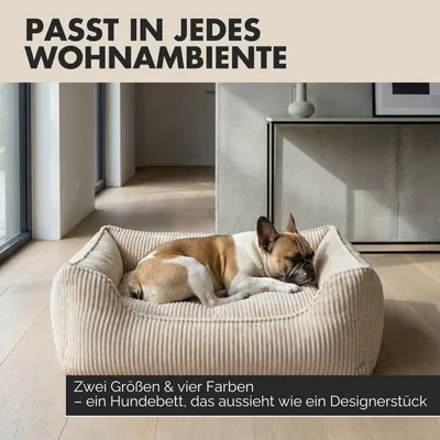 PAW WOW Hundebett ANTON Cord Beige