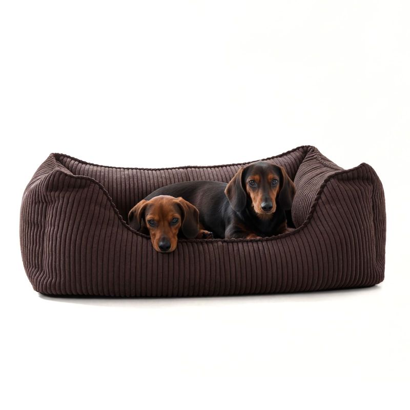 PAW WOW Hundebett ANTON Cord Braun