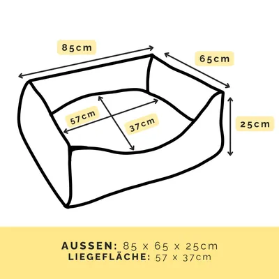 PAW WOW Hundebett ANTON Cord Beige PAW WOW Hundebett ANTON Cord Beige