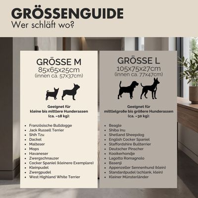 PAW WOW Hundebett ANTON Cord Beige