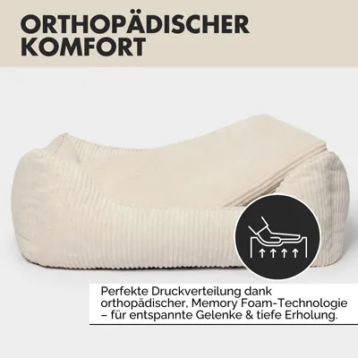 PAW WOW Hundebett ANTON Cord Beige PAW WOW Hundebett ANTON Cord Beige
