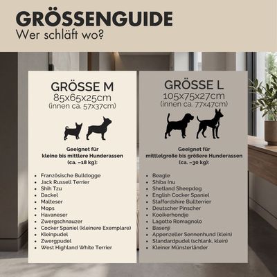 PAW WOW Hundebett EMMA Beige