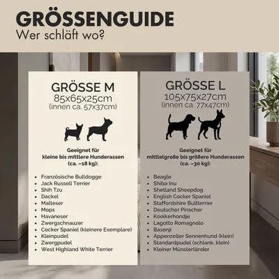 PAW WOW Hundebett EMMA Beige