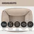 PAW WOW Hundebett SVEN Teddy Greige PAW WOW Hundebett SVEN Teddy Greige