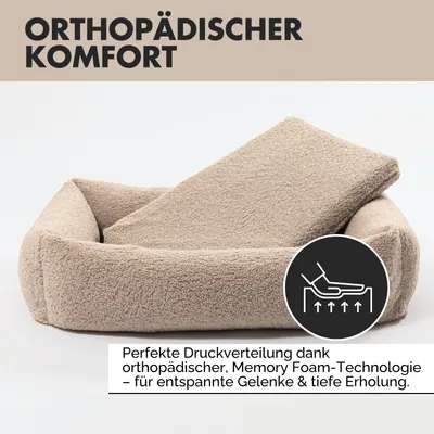PAW WOW Hundebett SVEN Teddy Greige PAW WOW Hundebett SVEN Teddy Greige