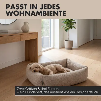 PAW WOW Hundebett SVEN Teddy Greige PAW WOW Hundebett SVEN Teddy Greige