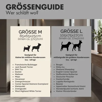 PAW WOW Hundebett EMMA Grau
