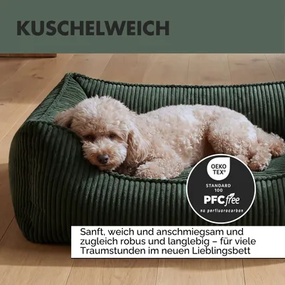 PAW WOW Hundebett ANTON Cord Olive
