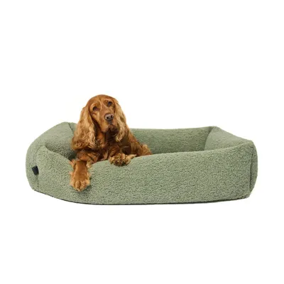 PAW WOW Hundebett SVEN Teddy Olive PAW WOW Hundebett SVEN Teddy Olive