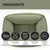 PAW WOW Hundebett SVEN Teddy Olive PAW WOW Hundebett SVEN Teddy Olive