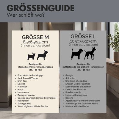PAW WOW Hundebett ANTON Cord Grau