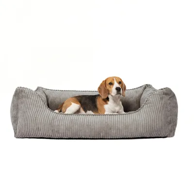 PAW WOW Hundebett ANTON Cord Grau PAW WOW Hundebett ANTON Cord Grau