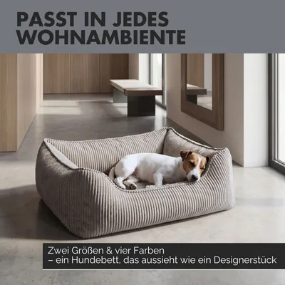 PAW WOW Hundebett ANTON Cord Grau PAW WOW Hundebett ANTON Cord Grau