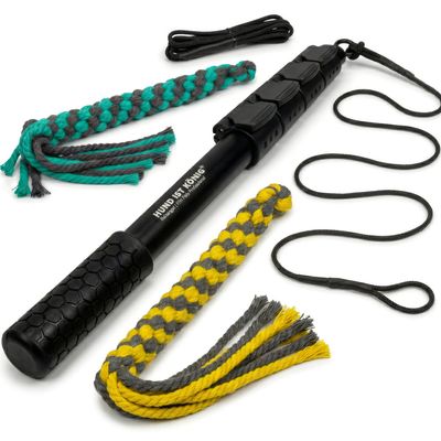 HUND IST KÖNIG Reizangel für Hunde mit 2 Tauen & Seilen + Trainings-eBook