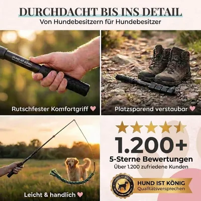 HUND IST KÖNIG Reizangel für Hunde mit 2 Tauen & Seilen + Trainings-eBook HUND IST KÖNIG Reizangel für Hunde mit 2 Tauen & Seilen + Trainings-eBook