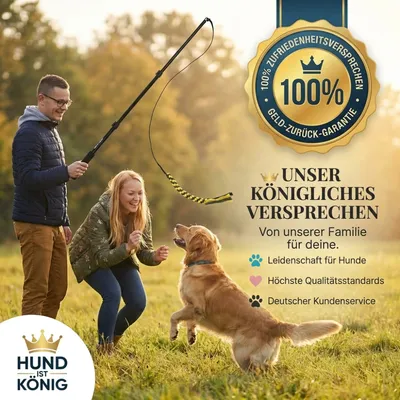 HUND IST KÖNIG Reizangel für Hunde mit 2 Tauen & Seilen + Trainings-eBook HUND IST KÖNIG Reizangel für Hunde mit 2 Tauen & Seilen + Trainings-eBook