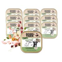 Packung Dogs'n Tiger Proviant Schale, Hundefutter, Huhn, Ente & Apfel