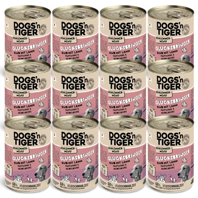 Dogs’n Tiger Glücksbringer – Pâtée chiens au bœuf, à l’agneau et au panais Dogs’n Tiger Glücksbringer – Pâtée chiens au bœuf, à l’agneau et au panais