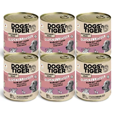 Dogs’n Tiger Glücksbringer – Pâtée chiens au bœuf, à l’agneau et au panais Dogs’n Tiger Glücksbringer – Pâtée chiens au bœuf, à l’agneau et au panais