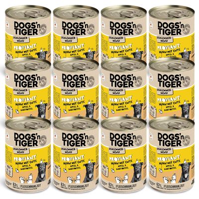 Dogs’n Tiger Proviant – Pâtée pour chiens poulet, canard & pomme