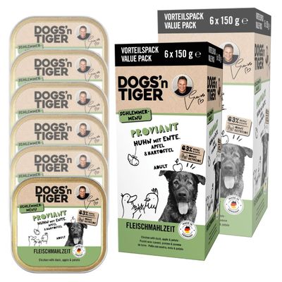 Dogs’n Tiger Proviant Multibox – Pâtée pour chiens au poulet, au canard et