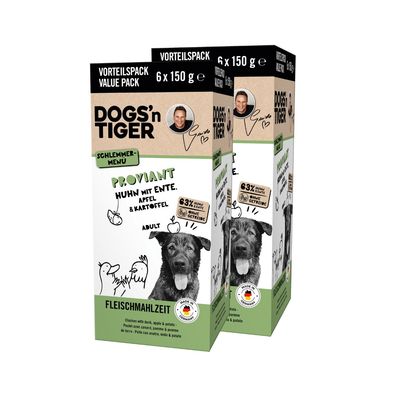 Dogs’n Tiger Proviant Multibox – Pâtée pour chiens au poulet, au canard et