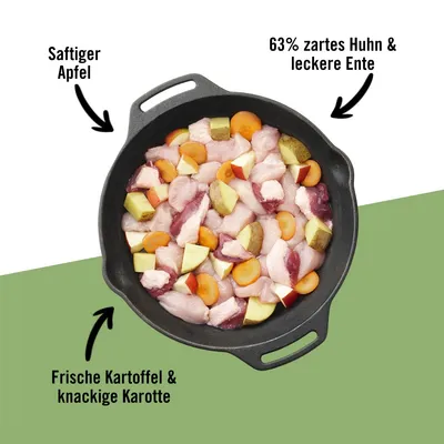 Dogs’n Tiger Proviant Multibox – Pâtée pour chiens au poulet, au canard et Dogs’n Tiger Proviant Multibox – Pâtée pour chiens au poulet, au canard et