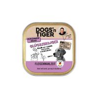 Packung Dogs'n Tiger Glücksbringer Schale, Hundefutter, Rind, Lamm & Pastinake